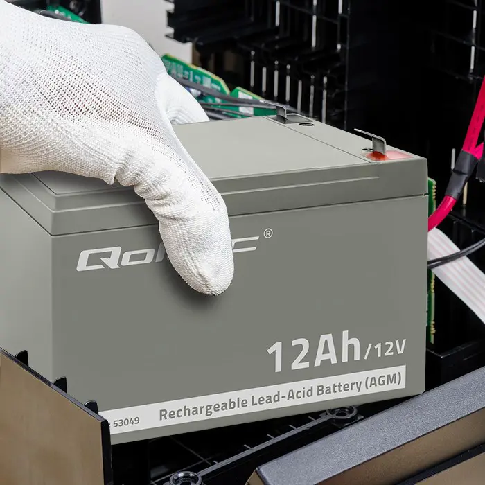 Qoltec 53049 AGM battery | 12V | 12Ah