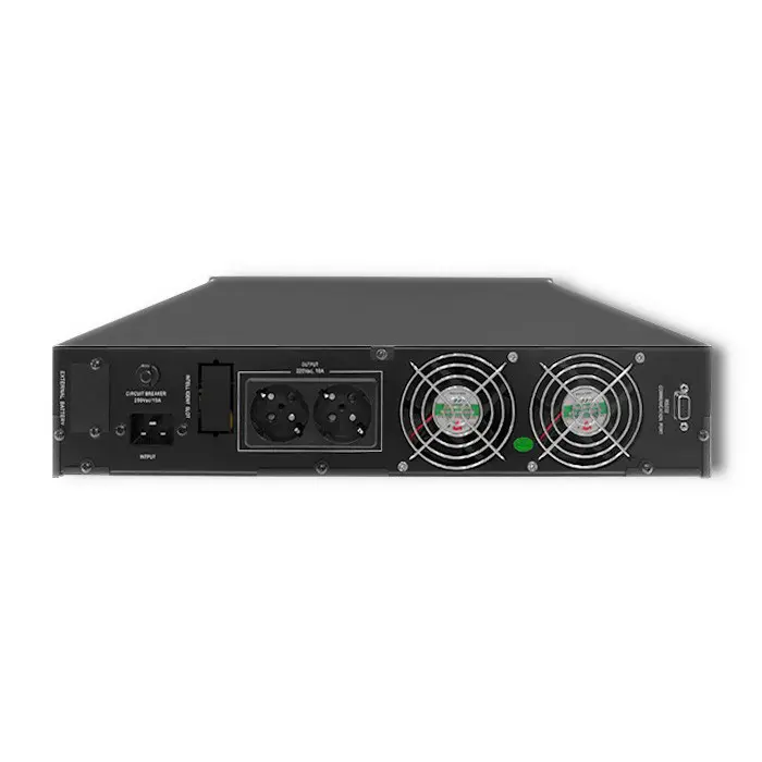 Qoltec 53947 Uninterruptible power supply UPS RACK | 3KVA | 2400 W | LCD