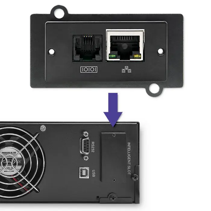 Qoltec RACK UPS | 1kVA | 800W | LCD