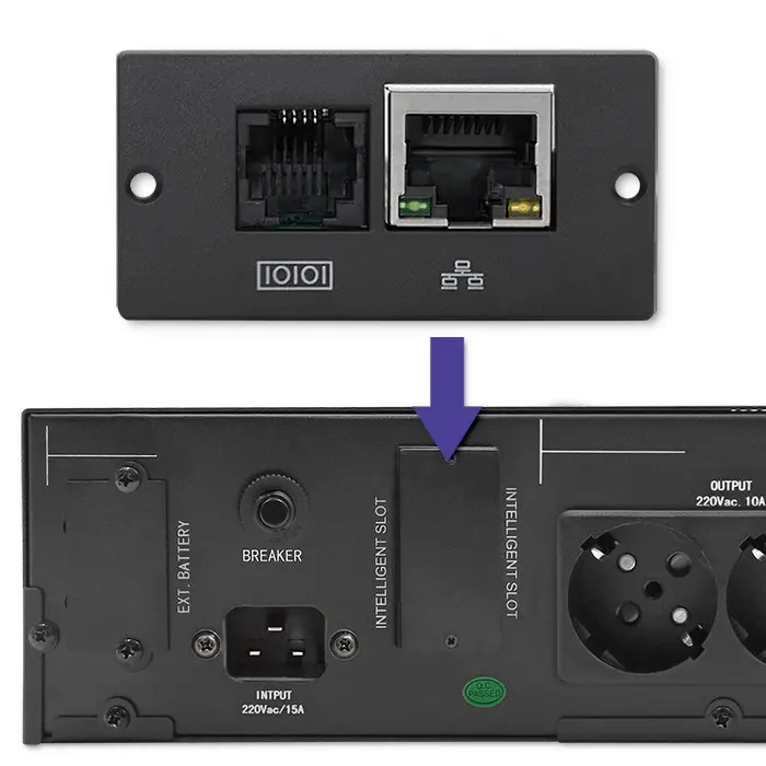 Qoltec RACK UPS | 3kVA | 2400W | LCD