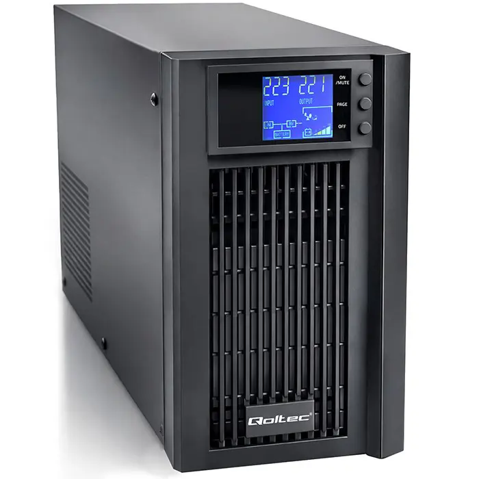 Qoltec Napajanje awaryjny UPS Pure Sine Wave | 2kVA | 1600W | AVR | LCD | Czysty Sinus