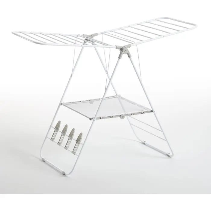 Rayen Multipurpose Steel Laundry Stand White/Gray, 145 x 61 x 98 cm