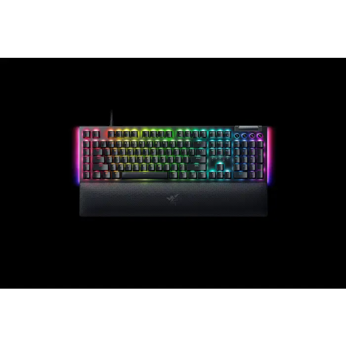 Razer BlackWidow V4 Gaming Tastatur, USB – Green Switch, black-RZ03-04690400-R3G1