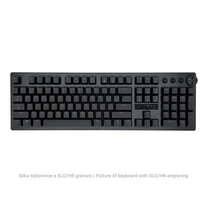 Razer Huntsman V3 Pro Keyboard, RGB, PBT, Analog Switches Gen2, US, HR/SLO, RZ03-04970100-R3M1