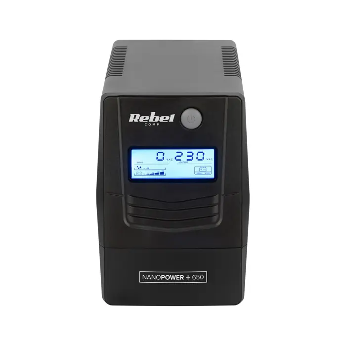 Rebel Nanopower Plus 1000 UPS | Off-line | Sinusoida| 1000VA | 600W | LCD | USB