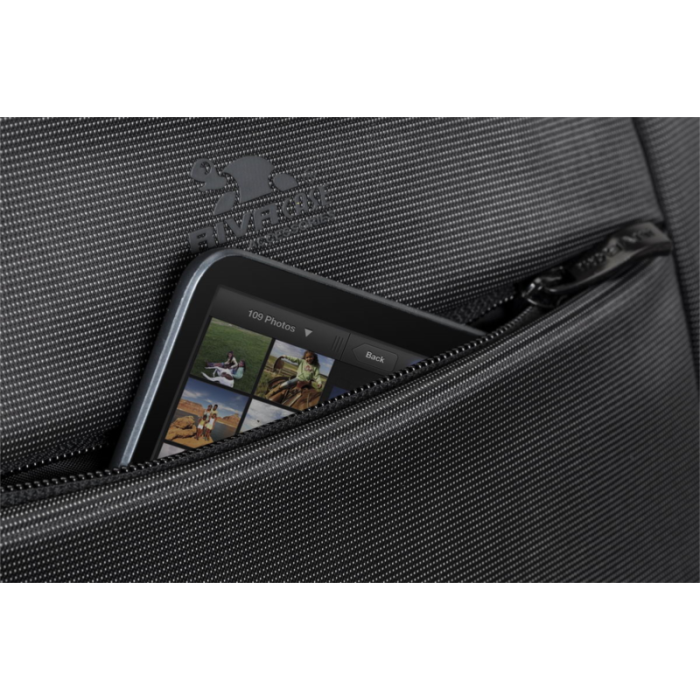 RivaCase carbon black changeable laptop bag / backpack 16 "8290