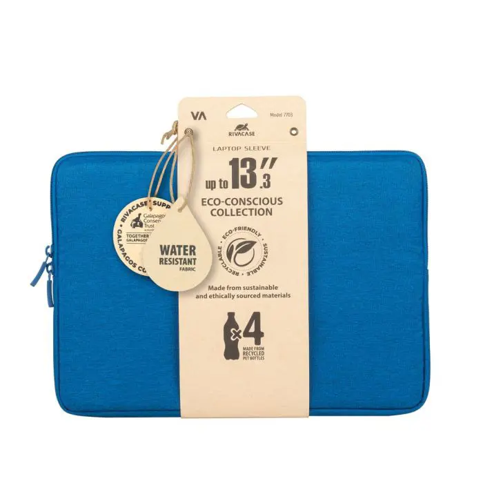 RivaCase modra torba za prenosnik 13.3 7703 azure blue ECO