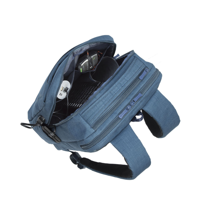 RivaCase turquoise-blue large backpack for laptop 17.3 "8365