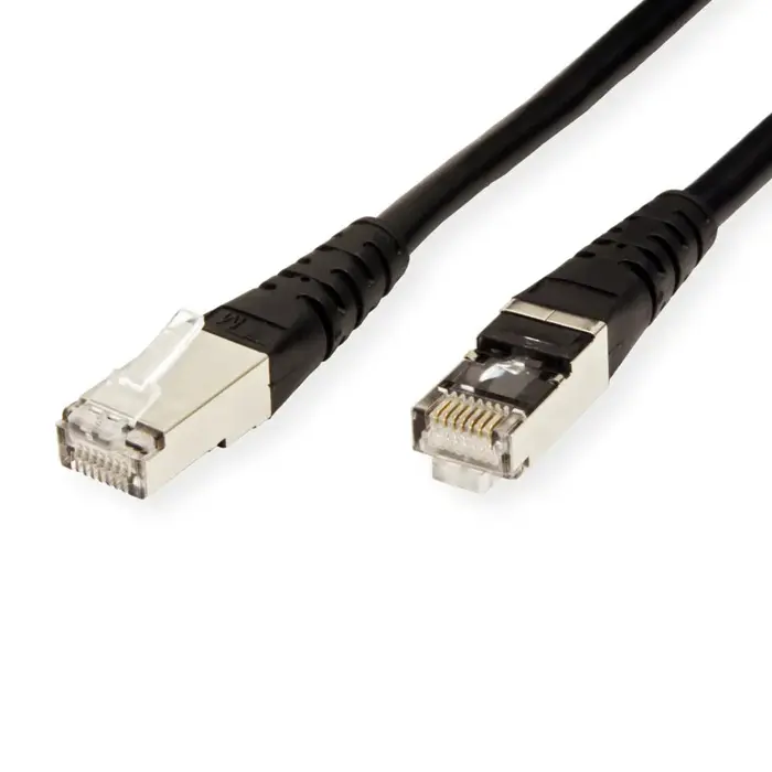 Roline S/FTP (PiMF) Cat.6 mrežni kabel oklopljeni, 5.0m, crni