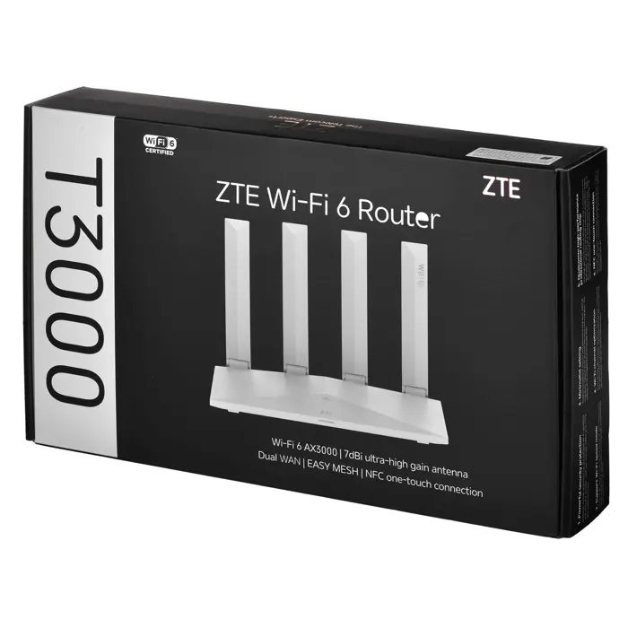 Router ZTE T3000 Wi-Fi 6 router Wi-Fi IDU
