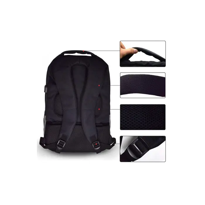 Ruksak za prijenosno računalo 17,3", USB priključak, crni, Ewent EW2529 – EW2529