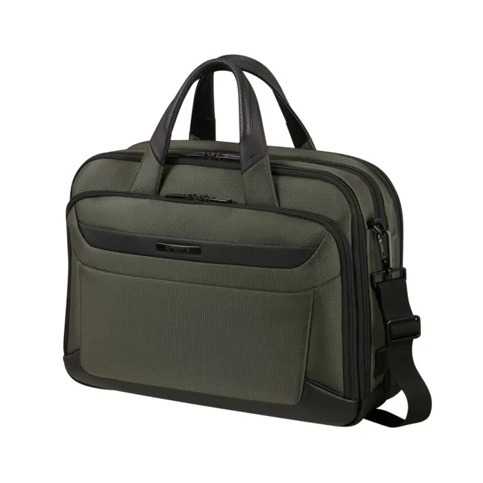 Samsonite torba Pro-DLX 6 za prijenosnike do 15.6", s pretincom za 10,5" tablet, 16 / 23 L, zelena