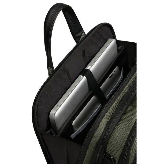Samsonite torba Pro-DLX 6 za prijenosnike do 15.6", s pretincom za 10,5" tablet, 16 / 23 L, zelena
