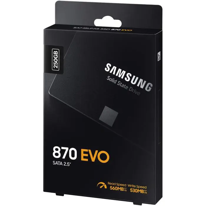 Samsung 250GB 870 EVO SSD SATA3 2.5 "disk