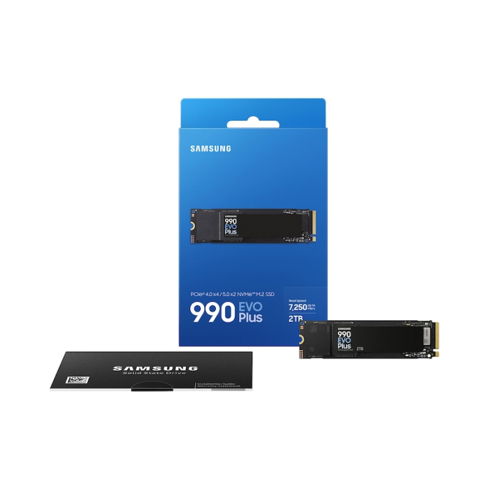 Samsung 2TB 990 EVO Plus M.2 80mm PCI-E 5.0 X2 NVME, V-Nand