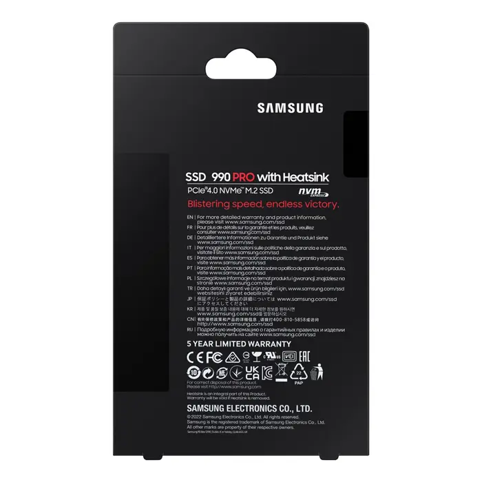 Samsung 990 PRO 2 TB M.2 PCI Express 4.0 NVMe V-NAND MLC