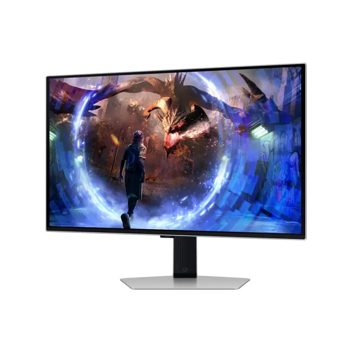 Samsung G60SD computer monitor 68.6 cm (27") 2560 x 1440 pixels Quad HD OLED Silver