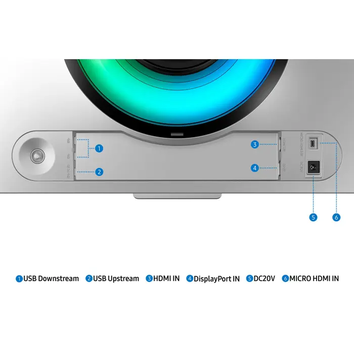 Samsung G95SC computer monitor 124.5 cm (49") 5120 x 1440 pixels Dual QHD OLED Silver