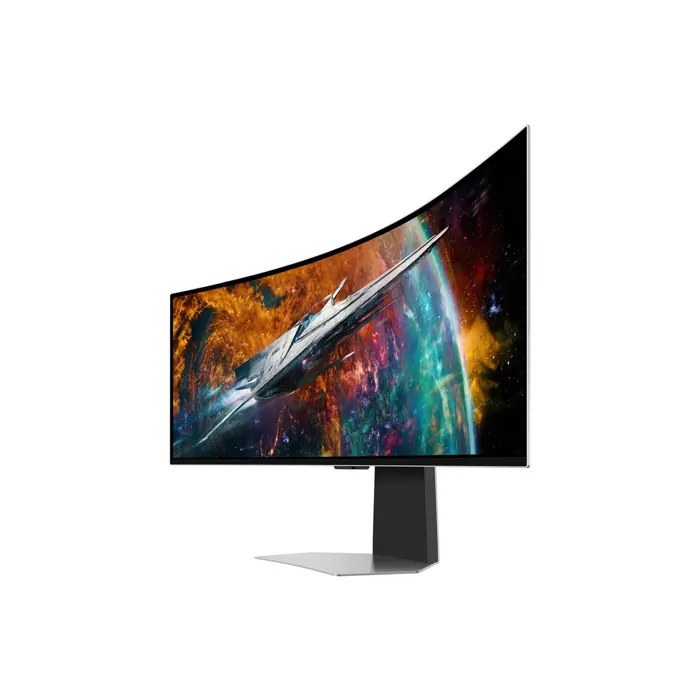 Samsung G95SC computer monitor 124.5 cm (49") 5120 x 1440 pixels Dual QHD OLED Silver
