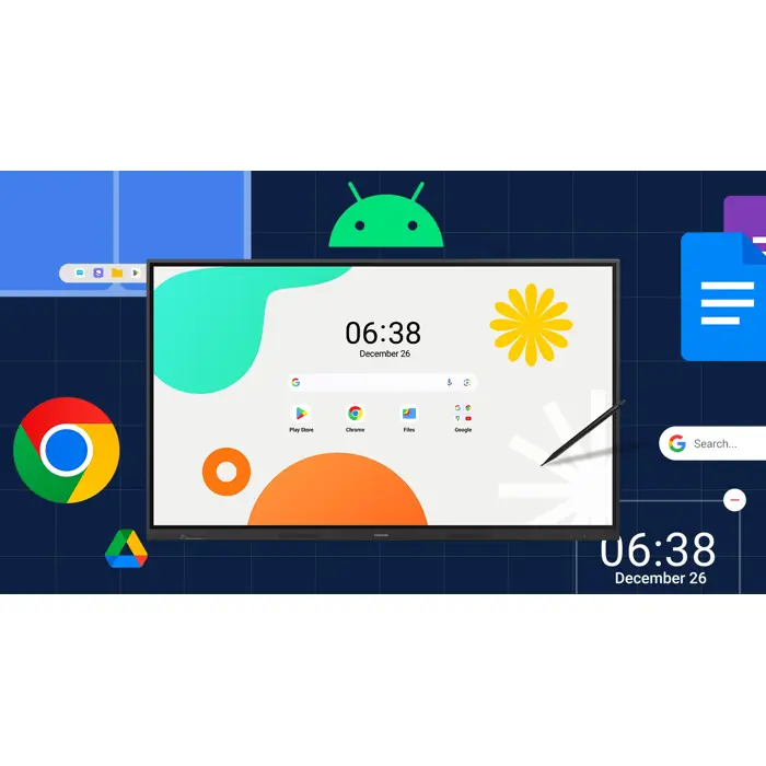 Samsung LH65WAFWLGCXEN, 65" Android touch display