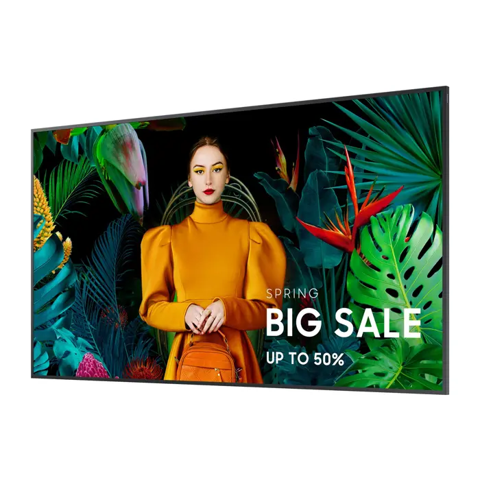 Samsung QB43C Digital signage flat panel 109.2 cm (43") LCD Wi-Fi 350 cd/m² 4K Ultra HD Black Built-in processor Tizen 7.0 16/7
