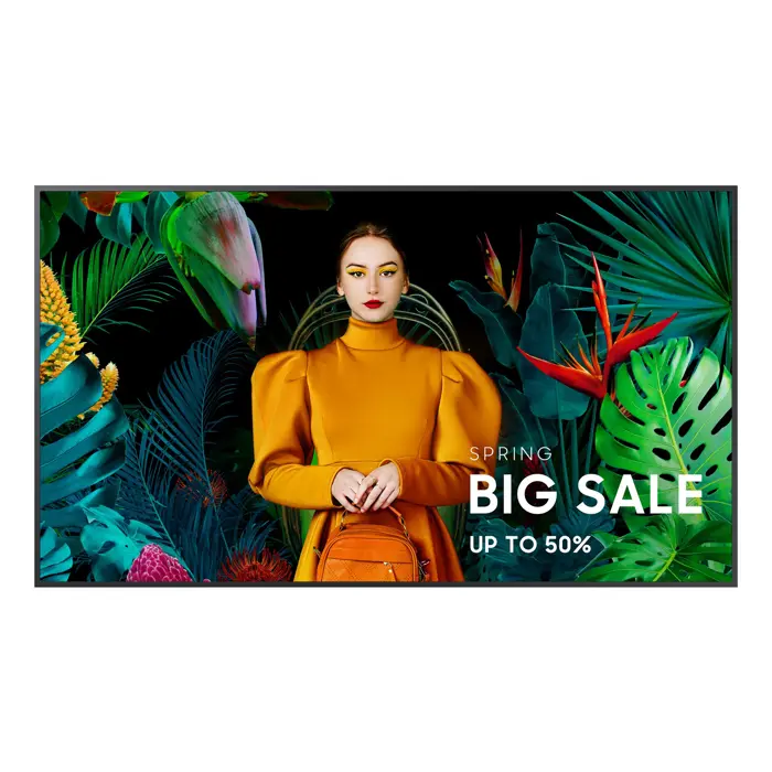 Samsung QB43C Digital signage flat panel 109.2 cm (43") LCD Wi-Fi 350 cd/m² 4K Ultra HD Black Built-in processor Tizen 7.0 16/7