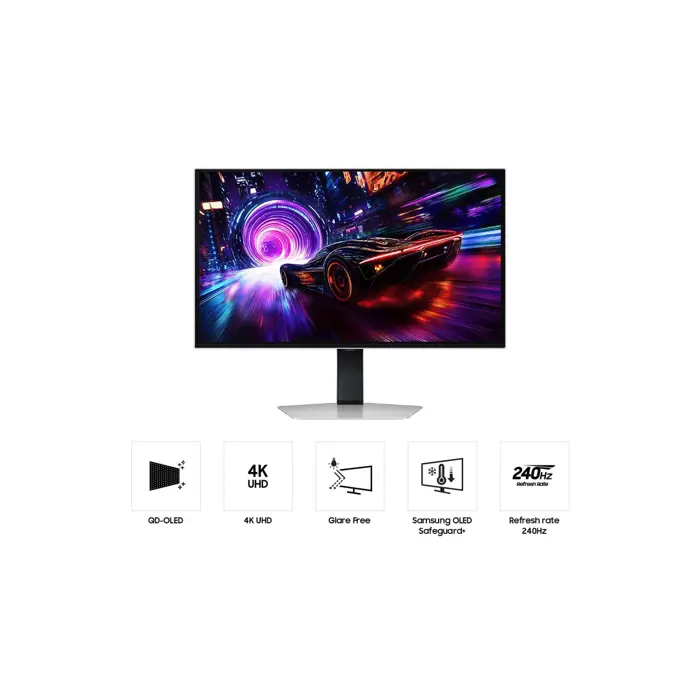 Samsung S32FG810SU computer monitor 81.3 cm (32") 2160 x 3840 pixels 4K Ultra HD OLED Silver