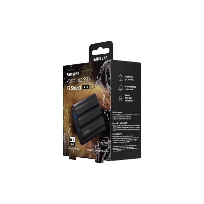 Samsung SSD Portable  T7 Shield 4TB Black Retail
