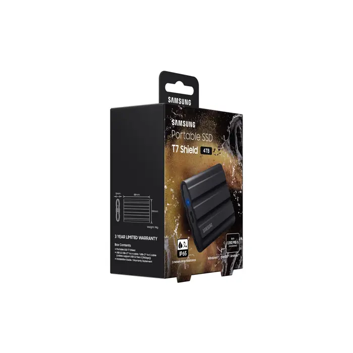 Samsung SSD Portable  T7 Shield 4TB Black Retail