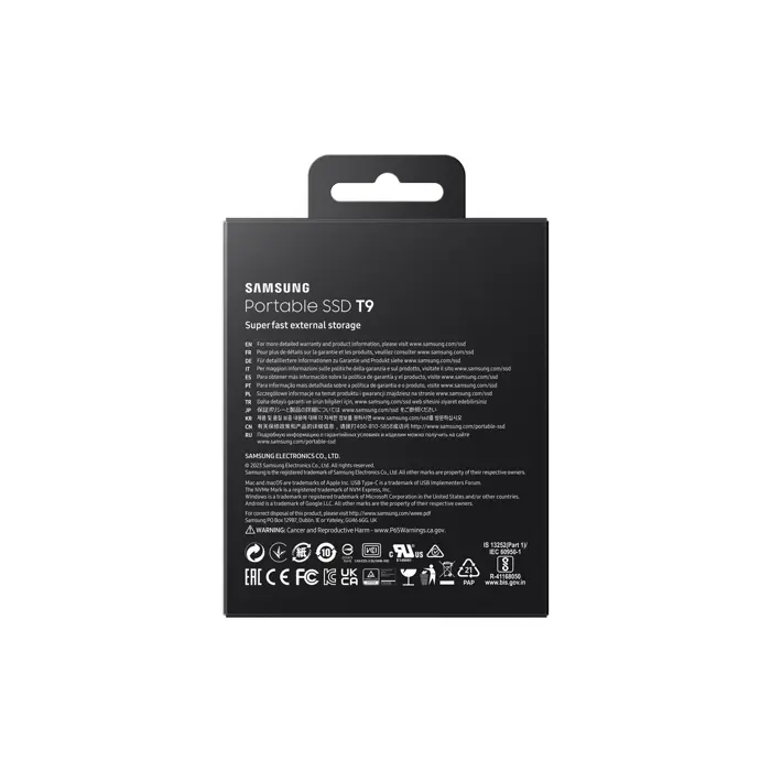 Samsung T9 MU-PG2T0B - SSD - 2 TB - US