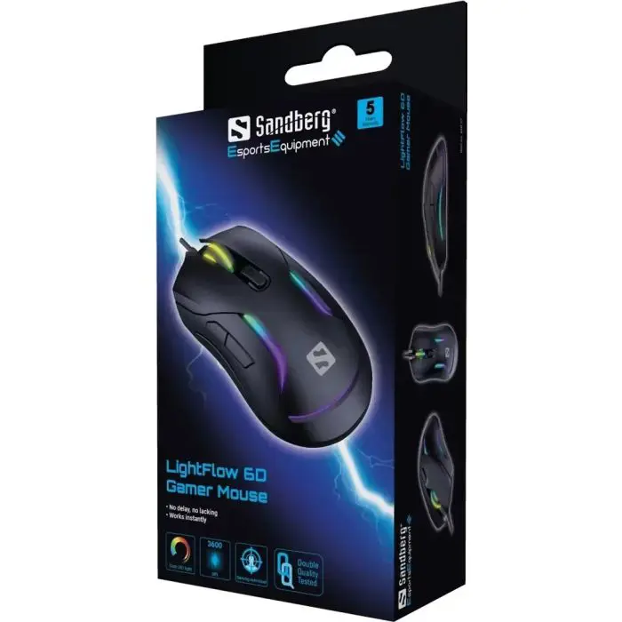 Sandberg 640-27 LightFlow 6D gaming miška