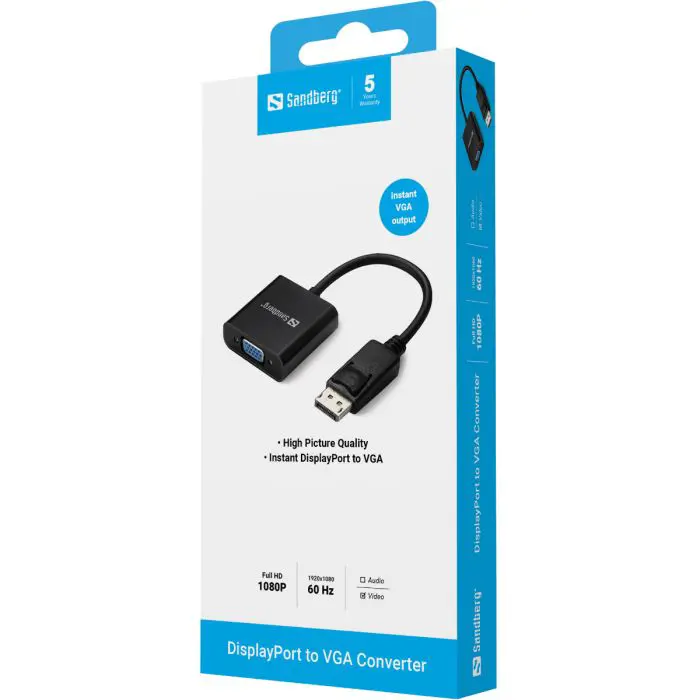 Sandberg Adapter from DisplayPort to VGA connector