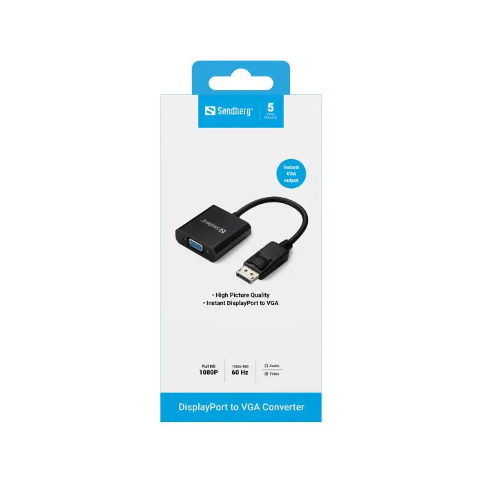 Sandberg Adapter from DisplayPort to VGA connector