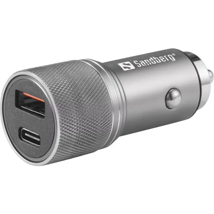 Sandberg car charger 1xQC3.0 and 1xUSB-C 48W