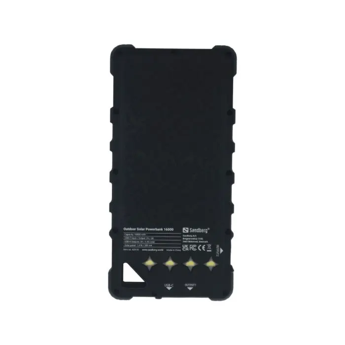 Sandberg Outdoor Solar Powerbank 16000 IP67 solar portable battery
