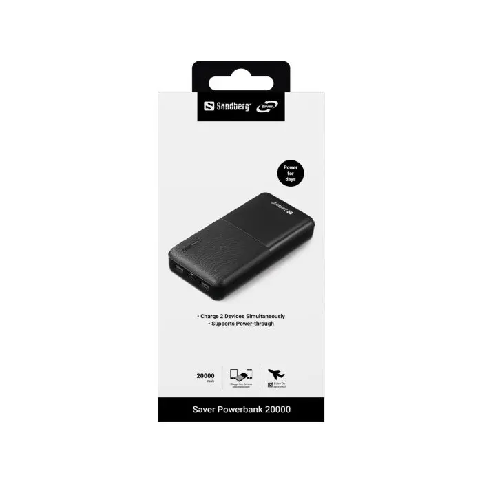 Sandberg Saver Powerbank 20000 mAh portable battery