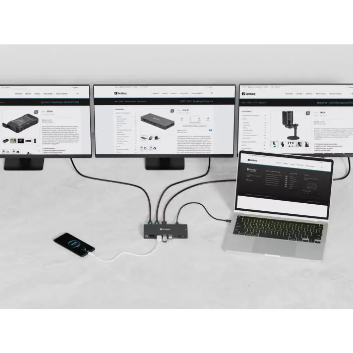 Sandberg USB-C 13 in 1 Docking Station Pro