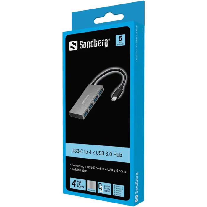 Sandberg USB-C on 4xUSB 3.0 hub