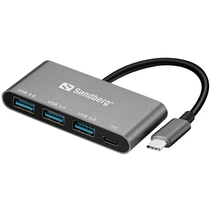 Sandberg USB-C to 3x USB 3.0 + PD Hub