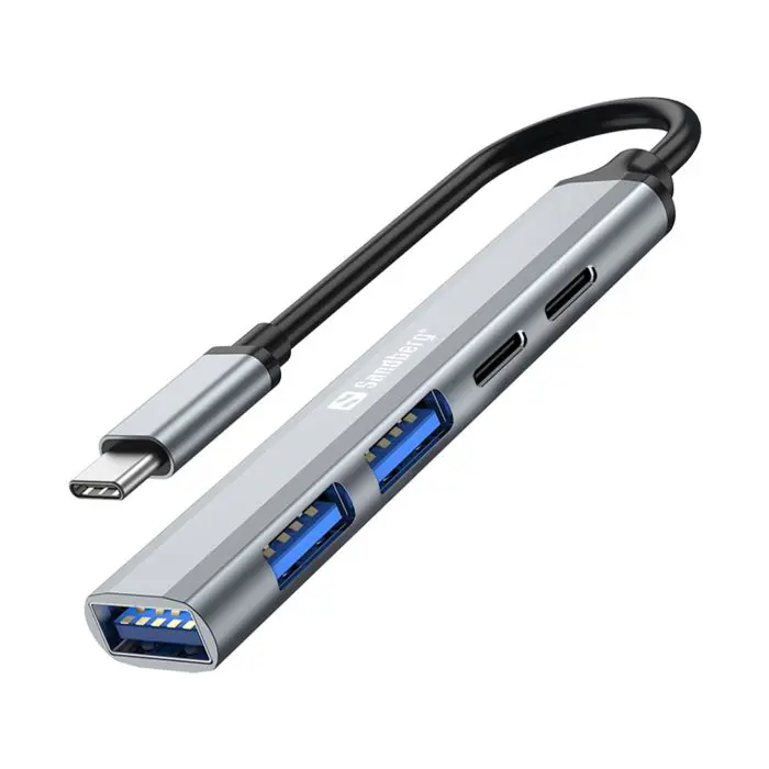 Sandberg USB-C to 3xusb-A + 2xusb-C Hub Saver