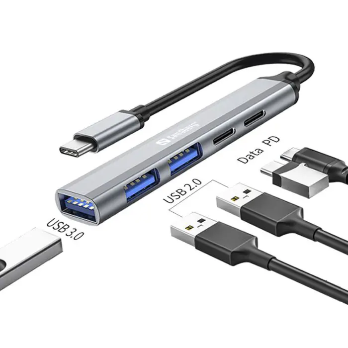 Sandberg USB-C to 3xusb-A + 2xusb-C Hub Saver