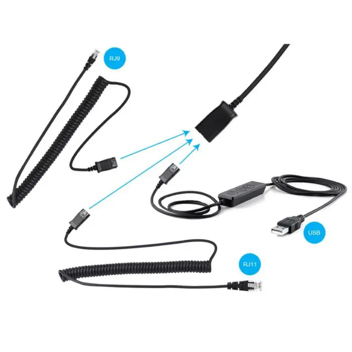 Sandberg USB + RJ9/11 Headset Pro Stereo headset with microphone