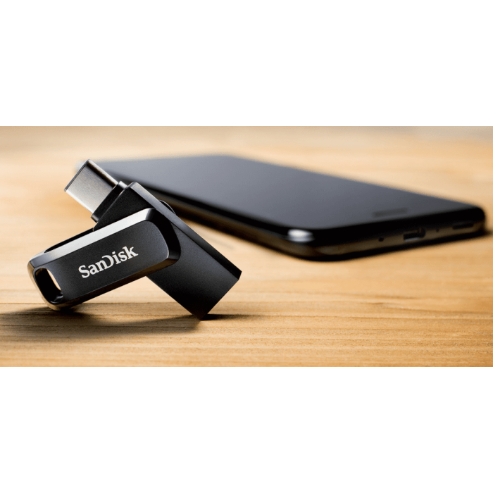 SanDisk 1TB Ultra Dual Drive Go USB-C/A 3.2 USB ključ (črn)