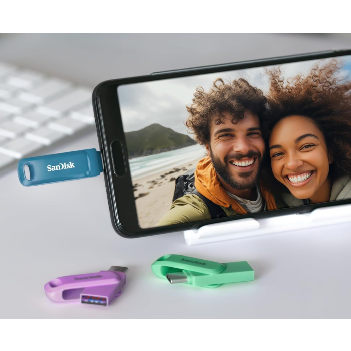 SanDisk 1TB Ultra Dual Drive Go USB-C/A 3.2 USB ključ (moder)