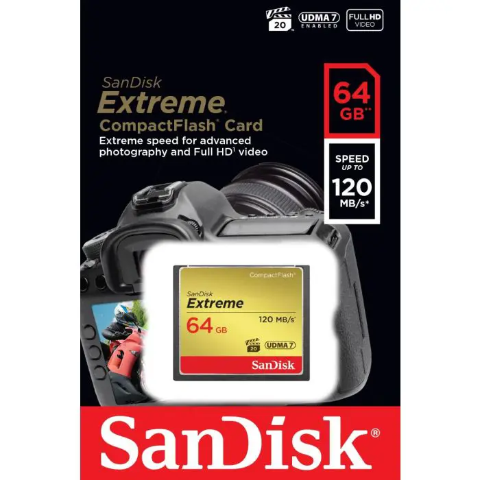 SanDisk 64GB Compact Flash Extreme UDMA7