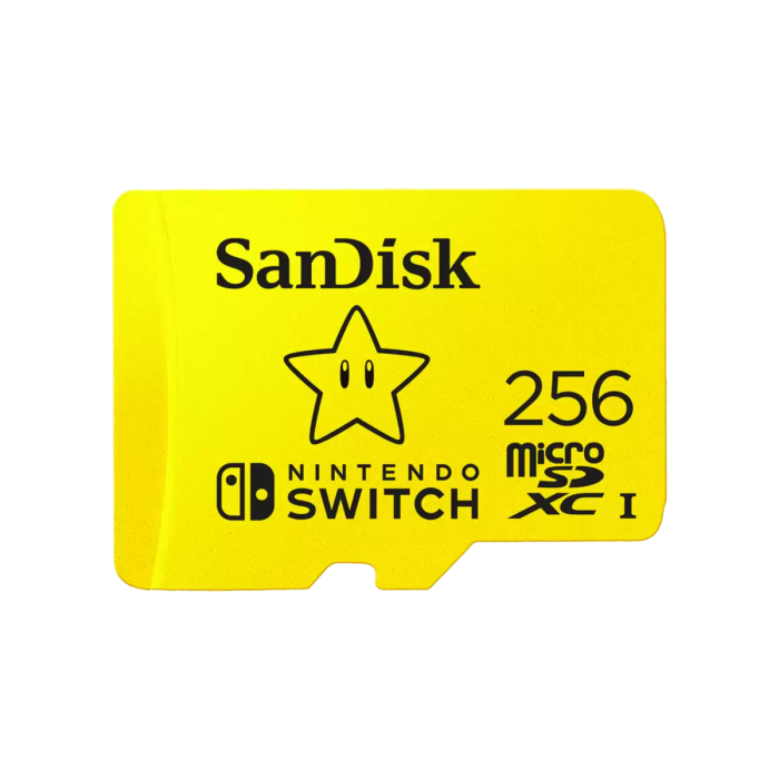 SanDisk microSDXC card for Nintendo Switch 256GB, up to 100MB/s Read, 60MB/s Write, U3, C10, A1, UHS-1