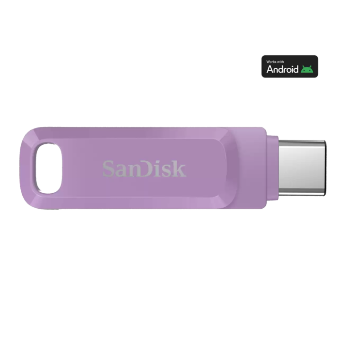 SanDisk USB 128GB Ultra Dual Drive Go USB Type-C 400MB/s lavender