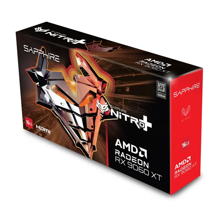 Sapphire NITRO+ AMD Radeon RX 9060 XT GPU 8 GB GDDR6