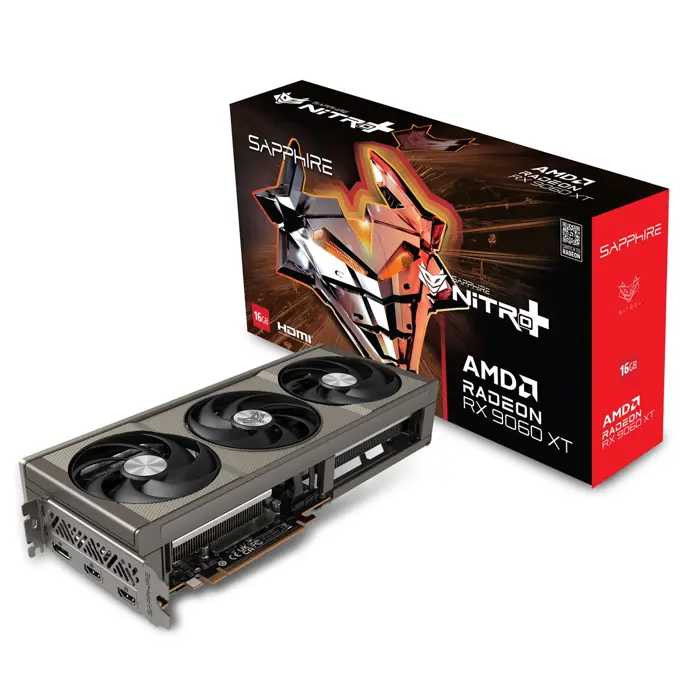 Sapphire NITRO+ AMD Radeon RX 9060 XT GPU 8 GB GDDR6