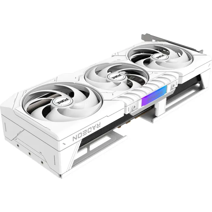 SAPPHIRE Radeon RX 9070 Pure OC, graphics card white, RDNA4, GDDR6, 2x DisplayPort, 2x HDMI